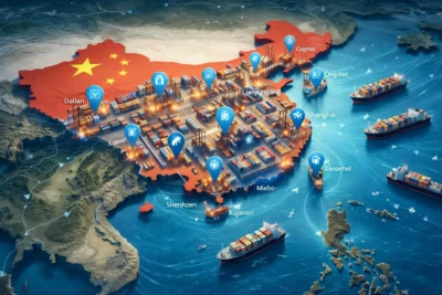 China infrastructure logistics hubs supply chain ports