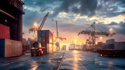 Logistics infrastructure hub supply chain harbour